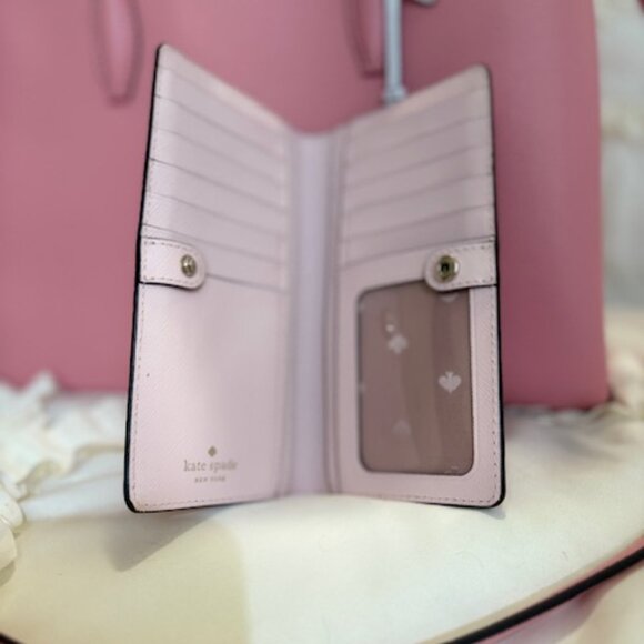 Kate Spade New York Eva Medium Top Zip Satchel in Pink - BONUS Matching Wallet - Picture 2 of 4